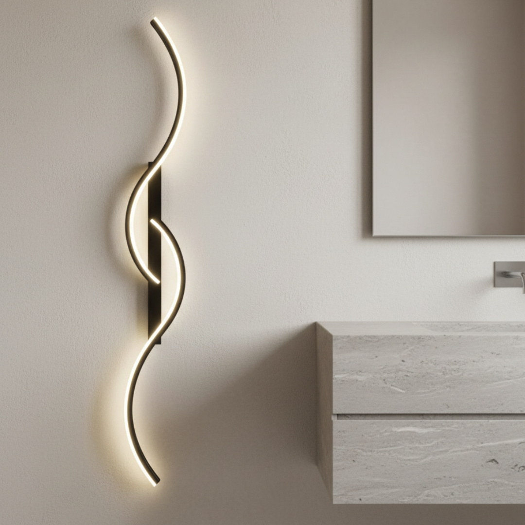 Applique Murale LED Élégante - Appliques Murales Modernes en Aluminium pour Intérieurs Stylés