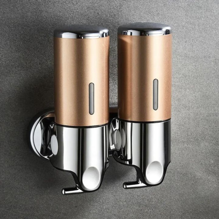Distributeur de savon mural | Acier inoxydable & ABS | Design moderne | Gain de place & Rechargeable