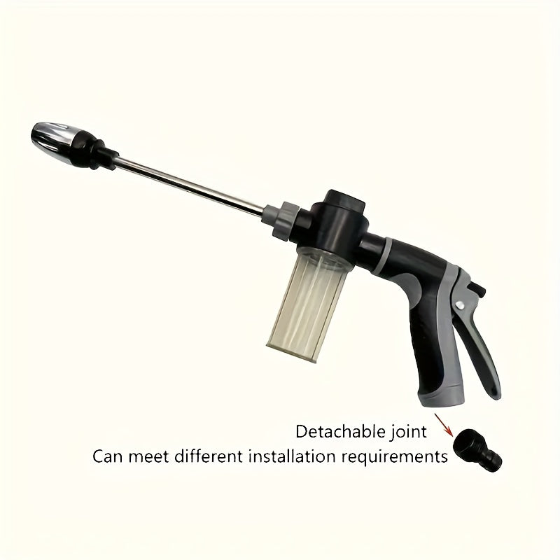 AQUABLAST - Pistolet à eau de jardin haute pression avec canon à mousse et pulvérisateur à long manche