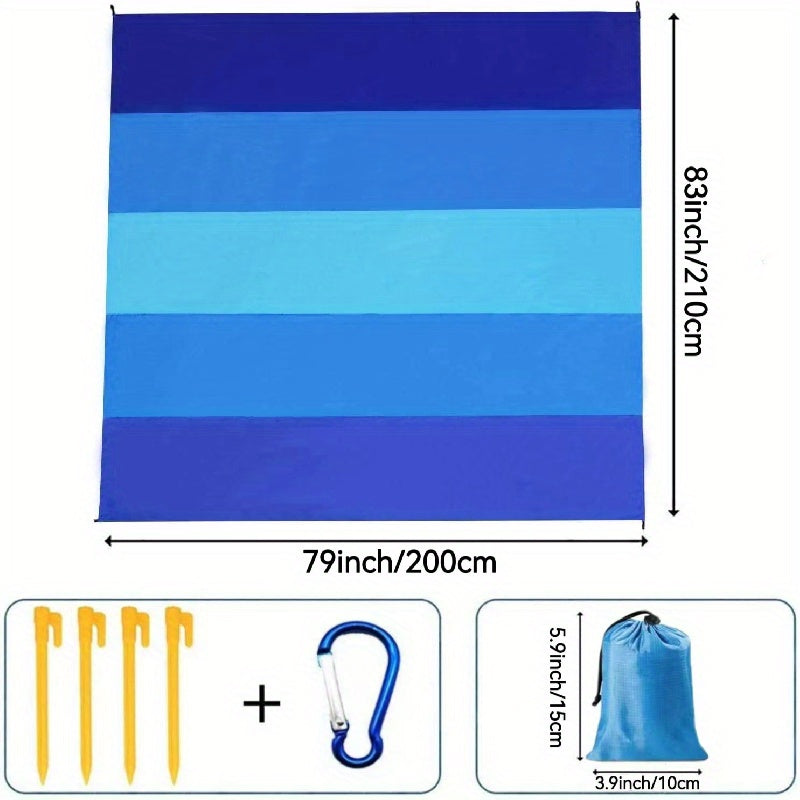 Grande Serviette de Plage Imperméable - Légère et Idéale pour une Utilisation en Extérieur