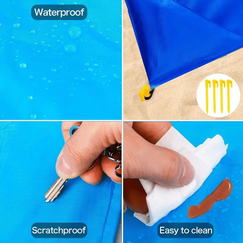 Grande Serviette de Plage Imperméable - Légère et Idéale pour une Utilisation en Extérieur