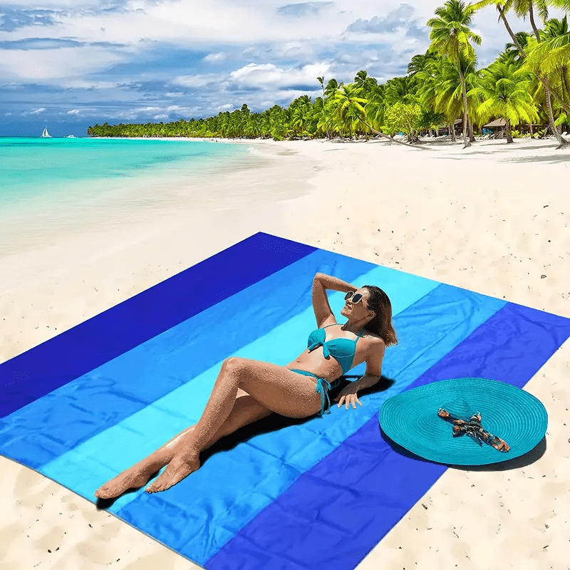 Grande Serviette de Plage Imperméable - Légère et Idéale pour une Utilisation en Extérieur