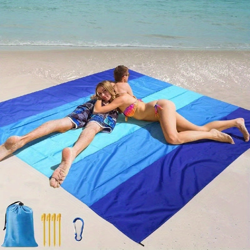 Grande Serviette de Plage Imperméable - Légère et Idéale pour une Utilisation en Extérieur