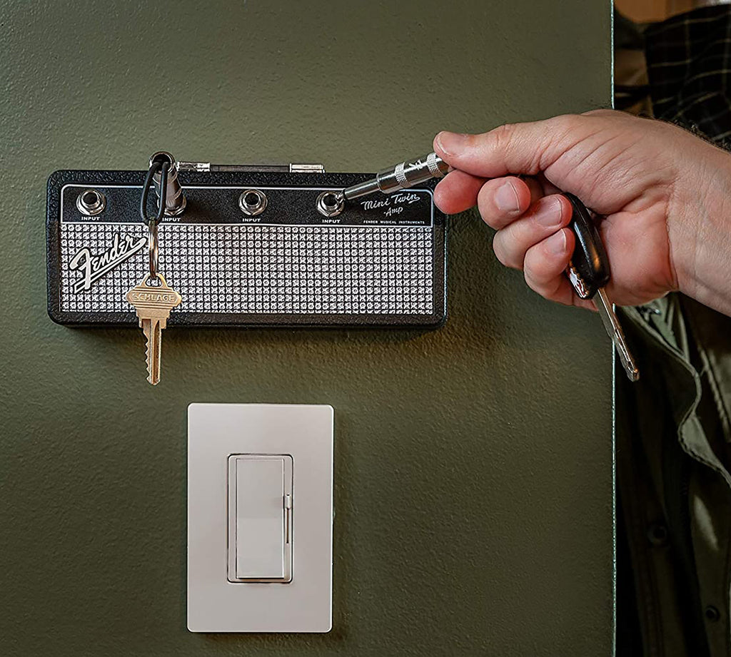 Keyamp Porte-clés | Design amplificateur de guitare | Tableau mural porte-clés avec entrées Jack