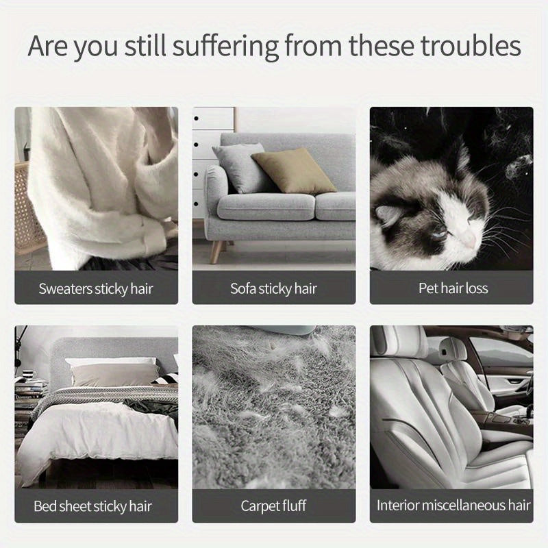 FURFREE - Épilateur Manuel pour Poils d'Animaux pour Literie et Tissu d'ameublement