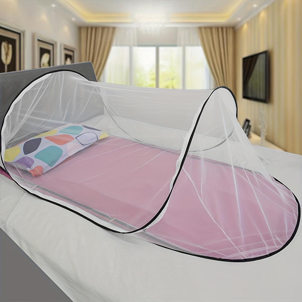 Moustiquaire InsectoGuard Solo | Ultra léger & Pliable | Avec fermeture éclair | 200×80×56 cm | Pour 1 personne
