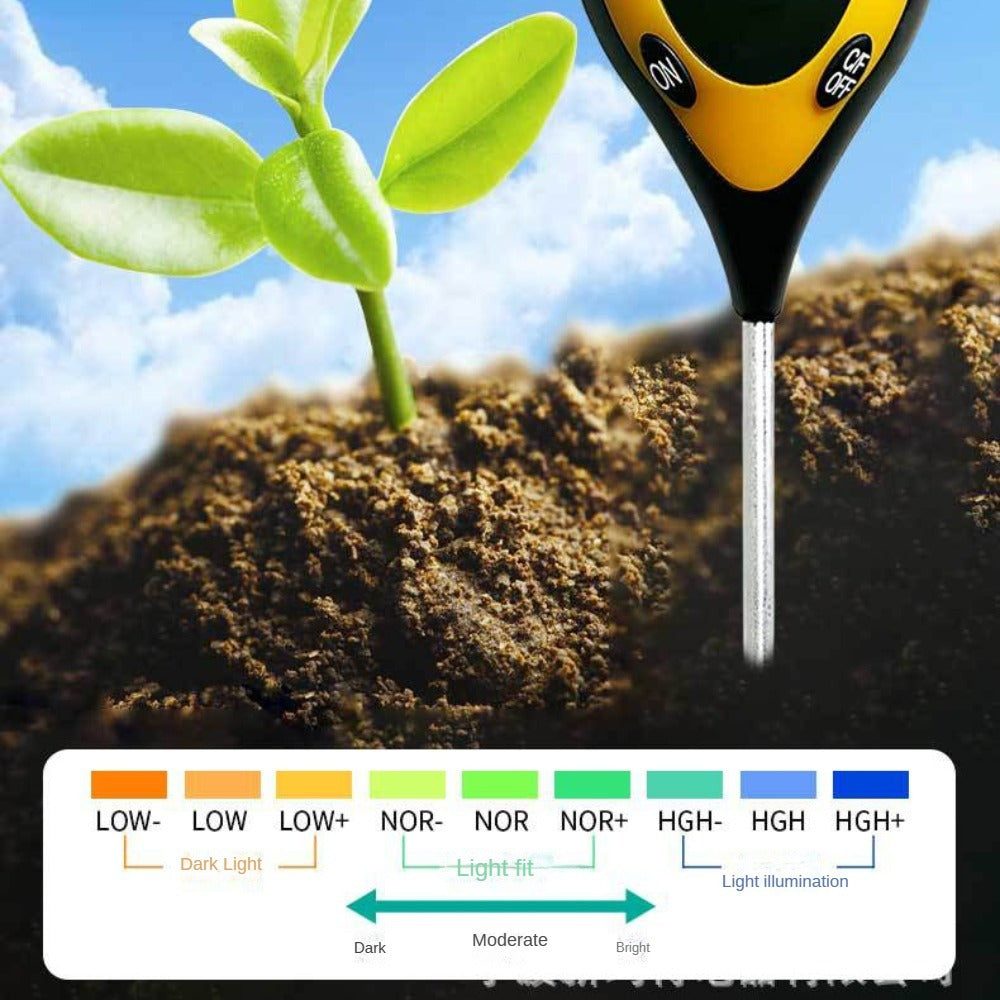 SOILMASTER – Mesureur d'humidité du sol professionnel 4-en-1