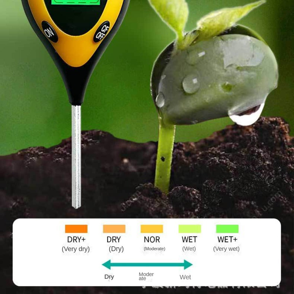 SOILMASTER – Mesureur d'humidité du sol professionnel 4-en-1