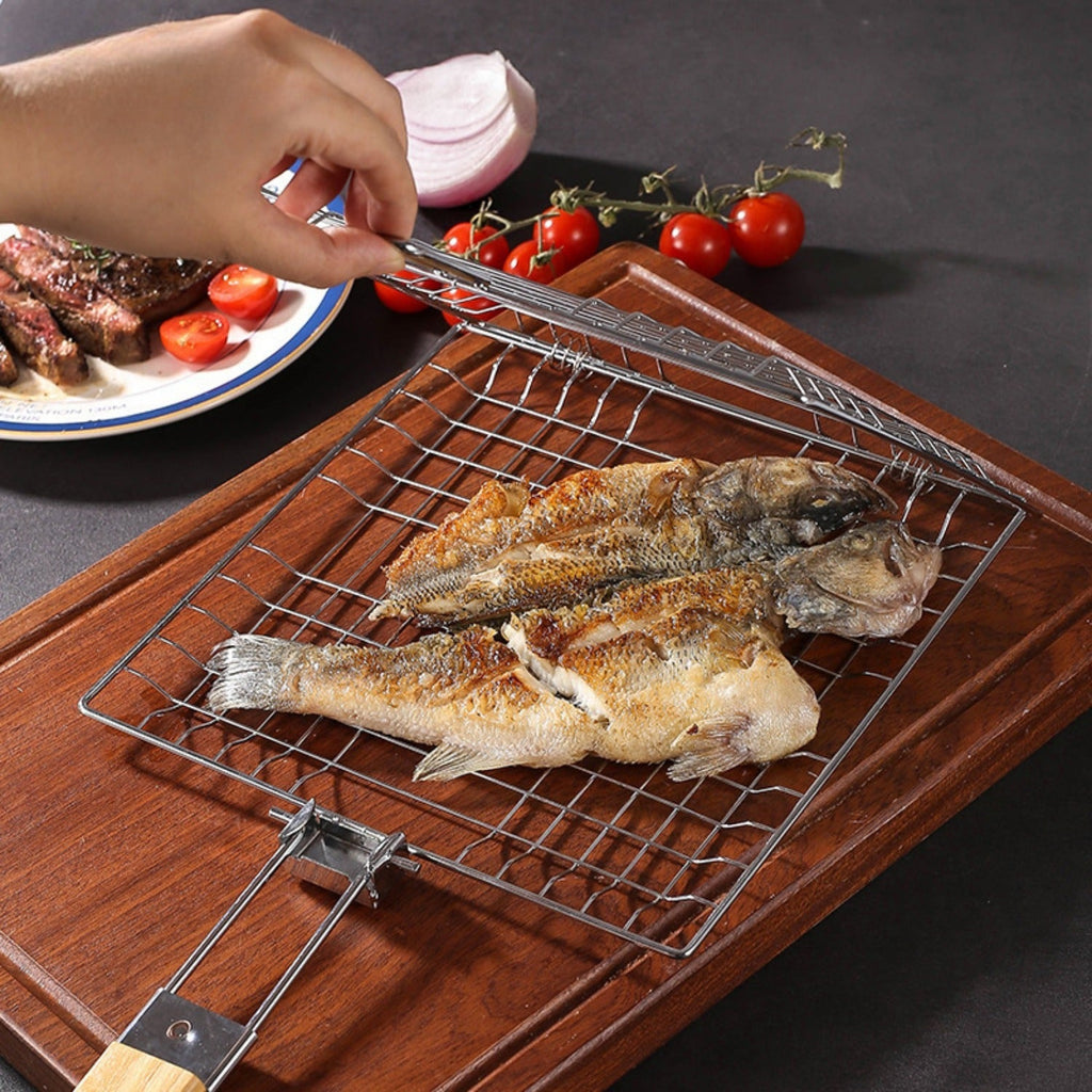 FLIPBASKET – Panier de Gril en Fonte pour un Retour Securisé et une Cuisson Équitable