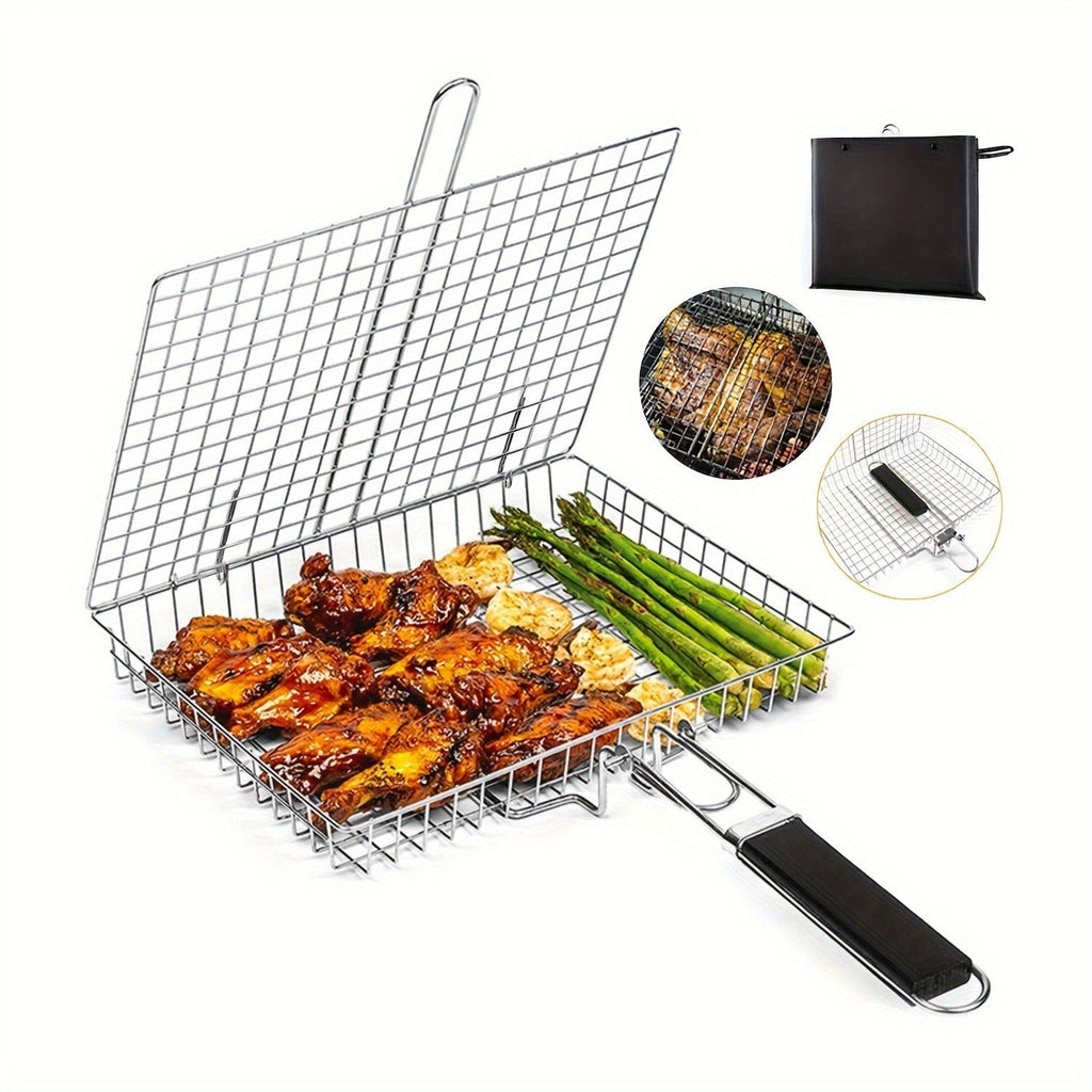 FLIPBASKET – Panier de Gril en Fonte pour un Retour Securisé et une Cuisson Équitable