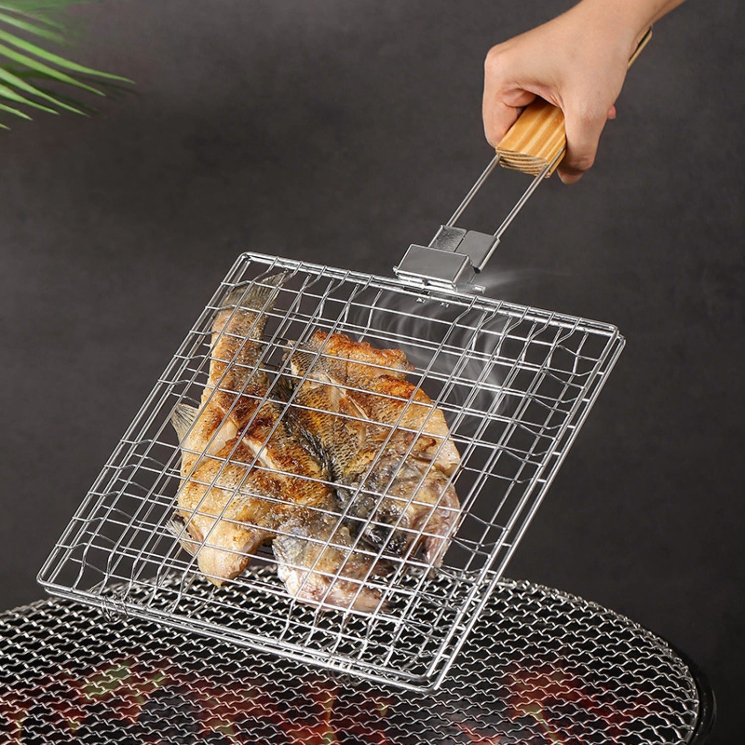 FLIPBASKET – Panier de Gril en Fonte pour un Retour Securisé et une Cuisson Équitable