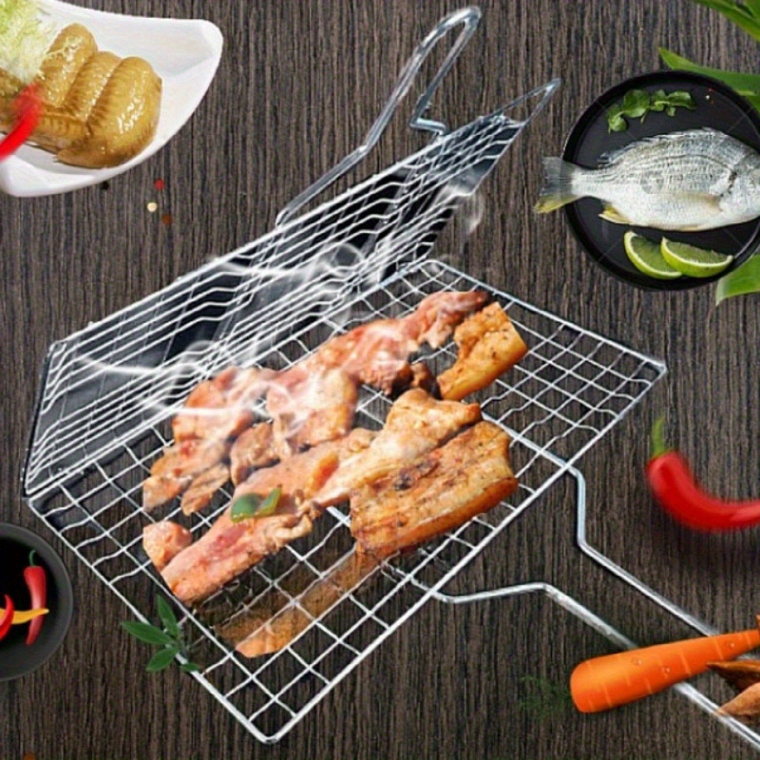 FLIPBASKET – Panier de Gril en Fonte pour un Retour Securisé et une Cuisson Équitable