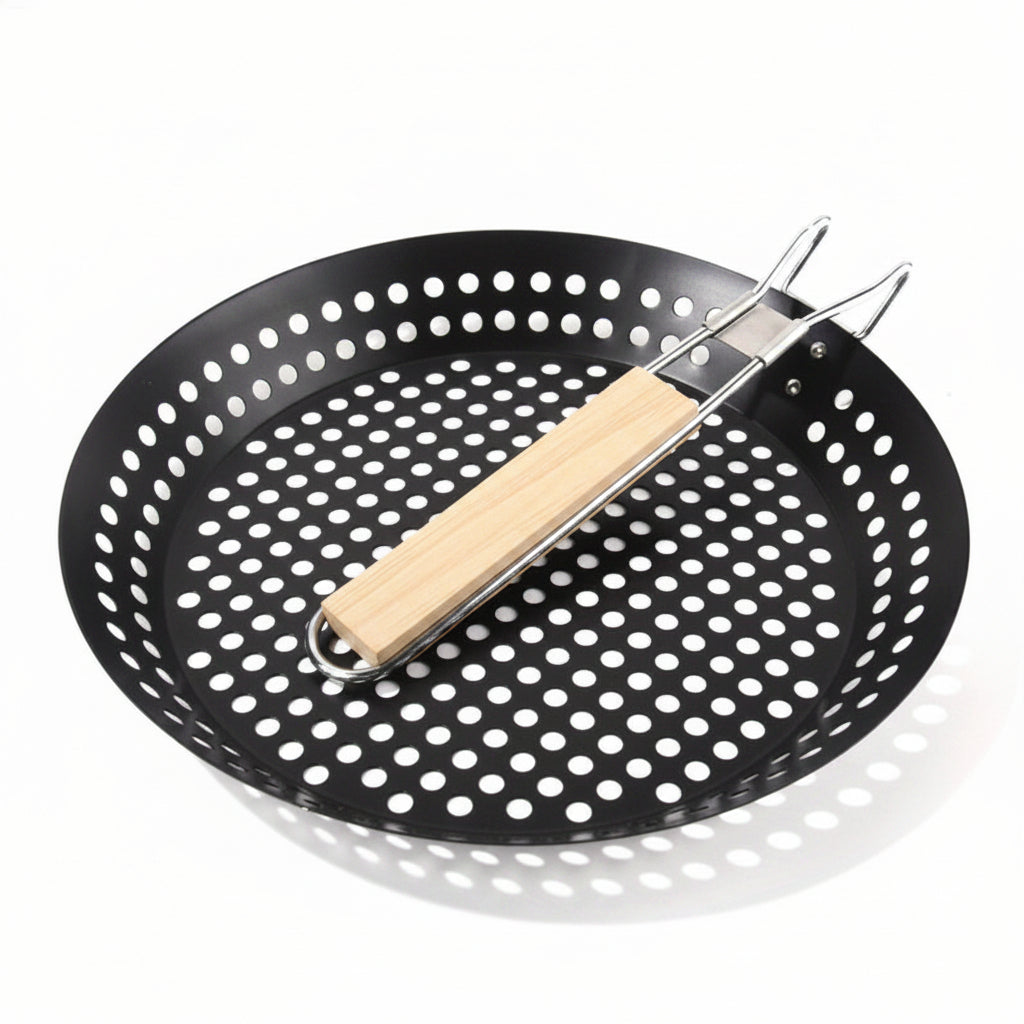 GRILLROUND – Poêle de BBQ extérieure à chaleur uniforme