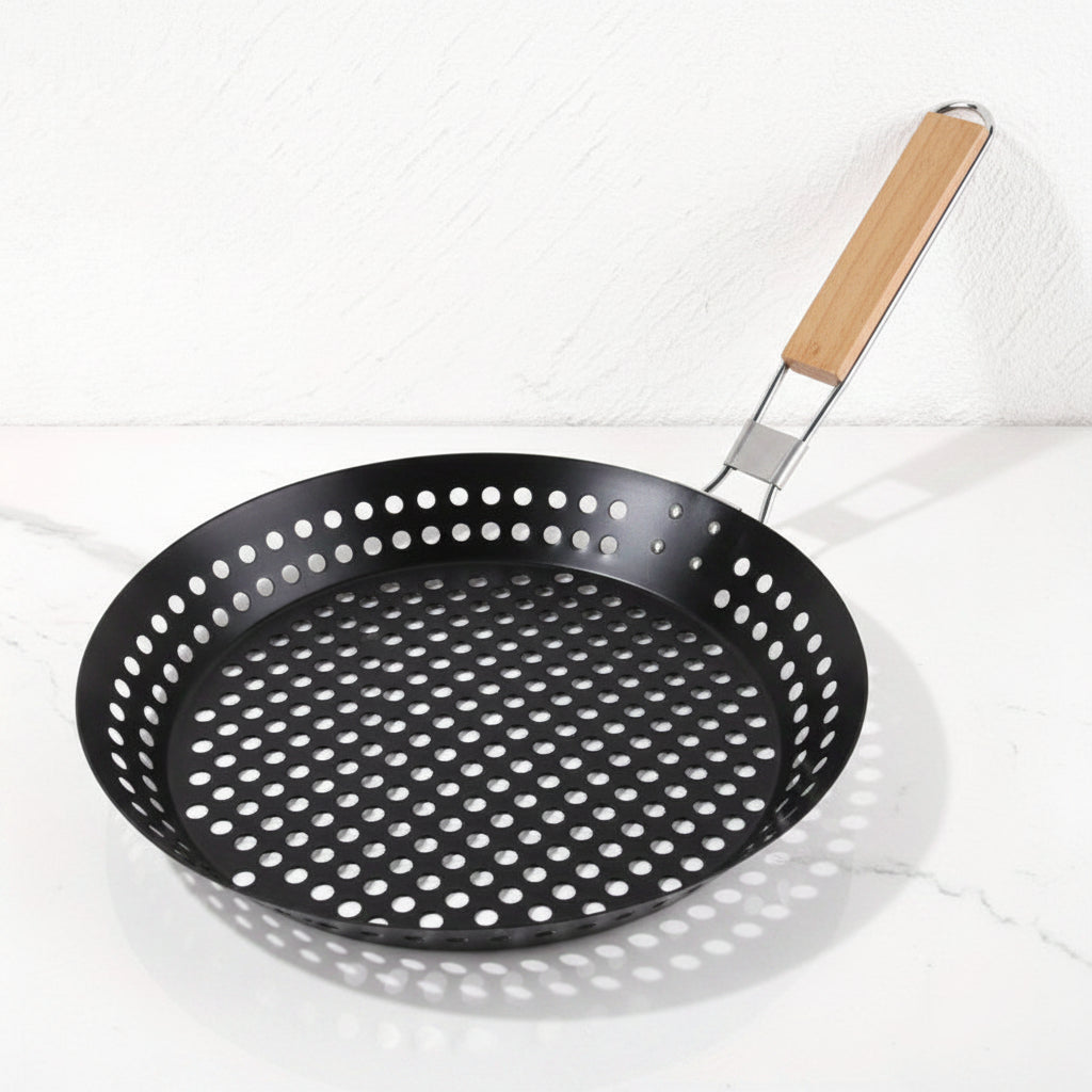 GRILLROUND – Poêle de BBQ extérieure à chaleur uniforme