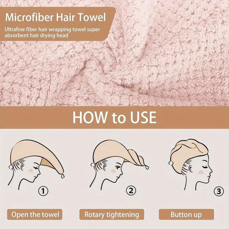 SILKDRY - Serviette Douce pour Cheveux 300Gsm à Séchage Rapide Accessoire de Salle de Bain