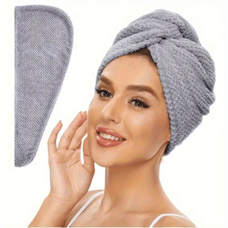 SILKDRY - Serviette Douce pour Cheveux 300Gsm à Séchage Rapide Accessoire de Salle de Bain