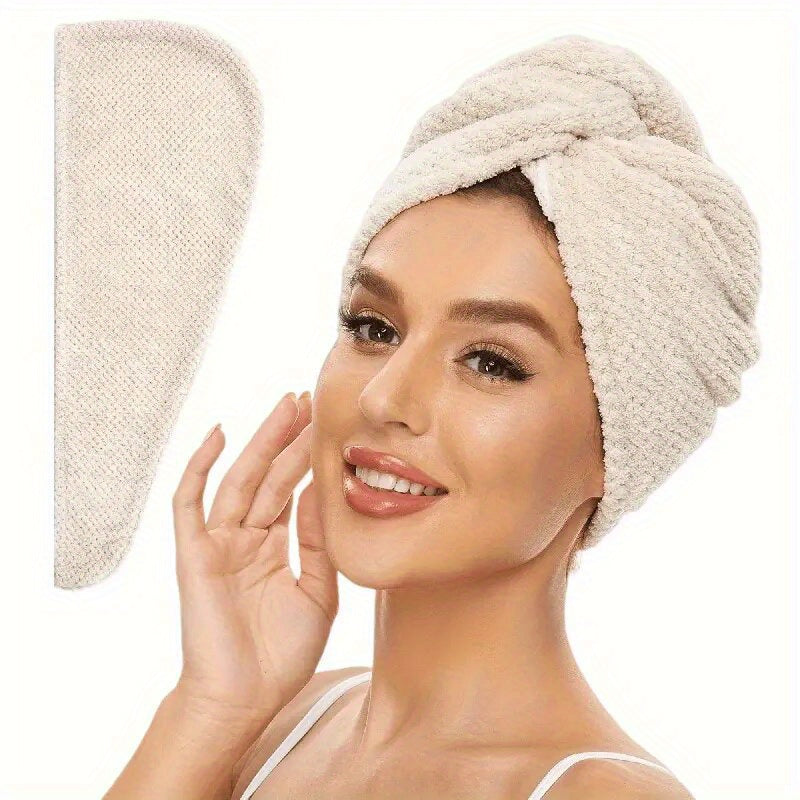 SILKDRY - Serviette Douce pour Cheveux 300Gsm à Séchage Rapide Accessoire de Salle de Bain