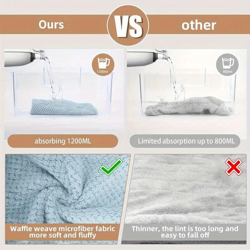 SILKDRY - Serviette Douce pour Cheveux 300Gsm à Séchage Rapide Accessoire de Salle de Bain