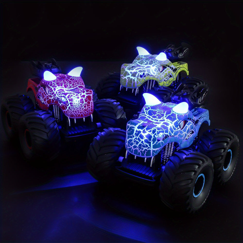 DinoBlaze Stuntauto - Monstre RC spectaculaire avec fumée et lumière