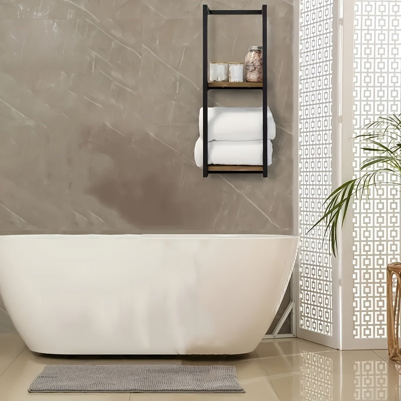 Porte-serviettes Économiseur d'Espace - Pour une Salle de Bain Rangée