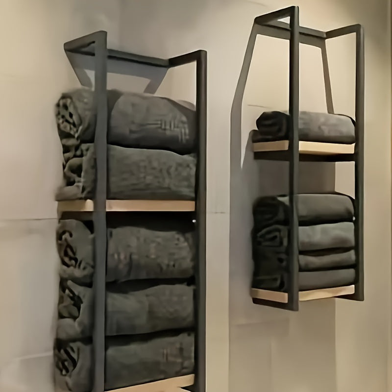 Porte-serviettes Économiseur d'Espace - Pour une Salle de Bain Rangée