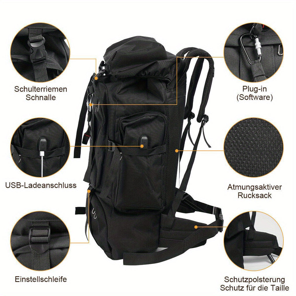 Explorer 80L Sac à Dos de Randonnée – Robuste et Polyvalent