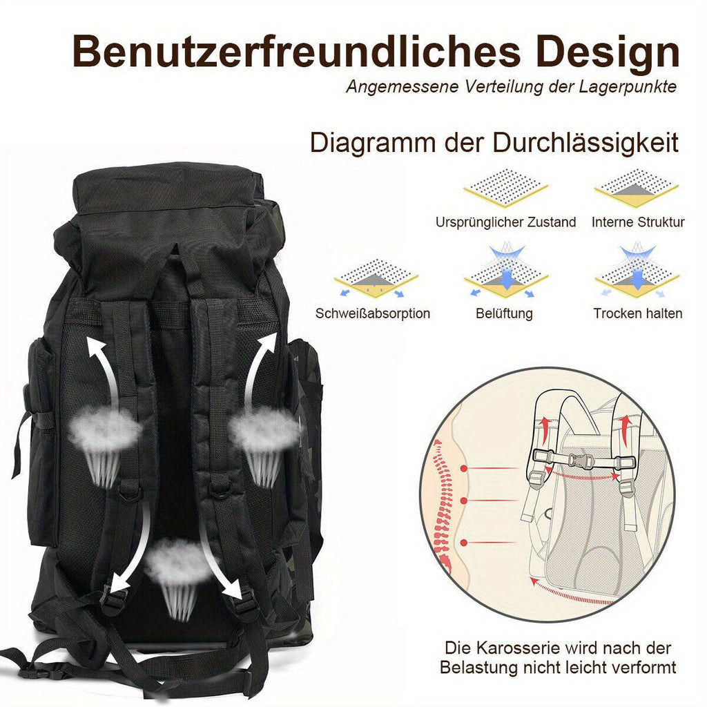 Explorer 80L Sac à Dos de Randonnée – Robuste et Polyvalent