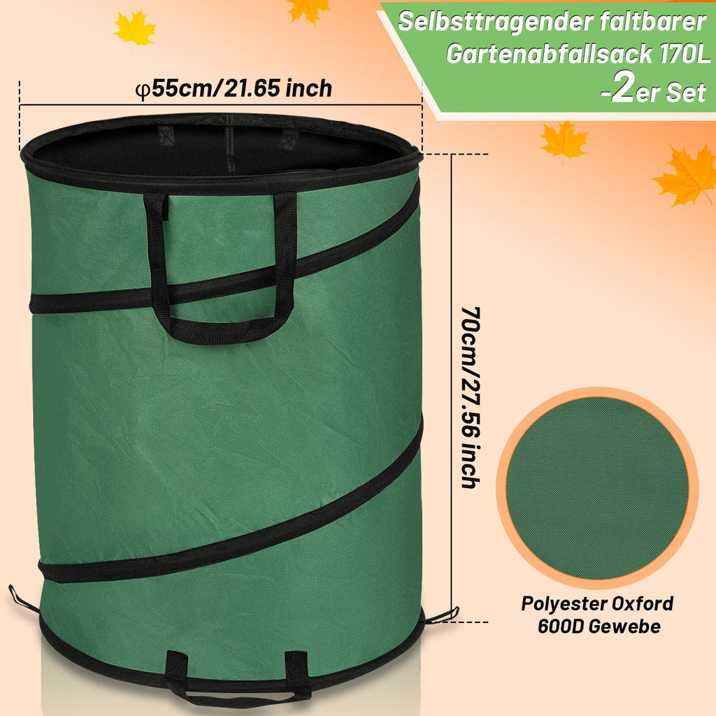 Sac de jardin Pop Up 170 L 2 Pack