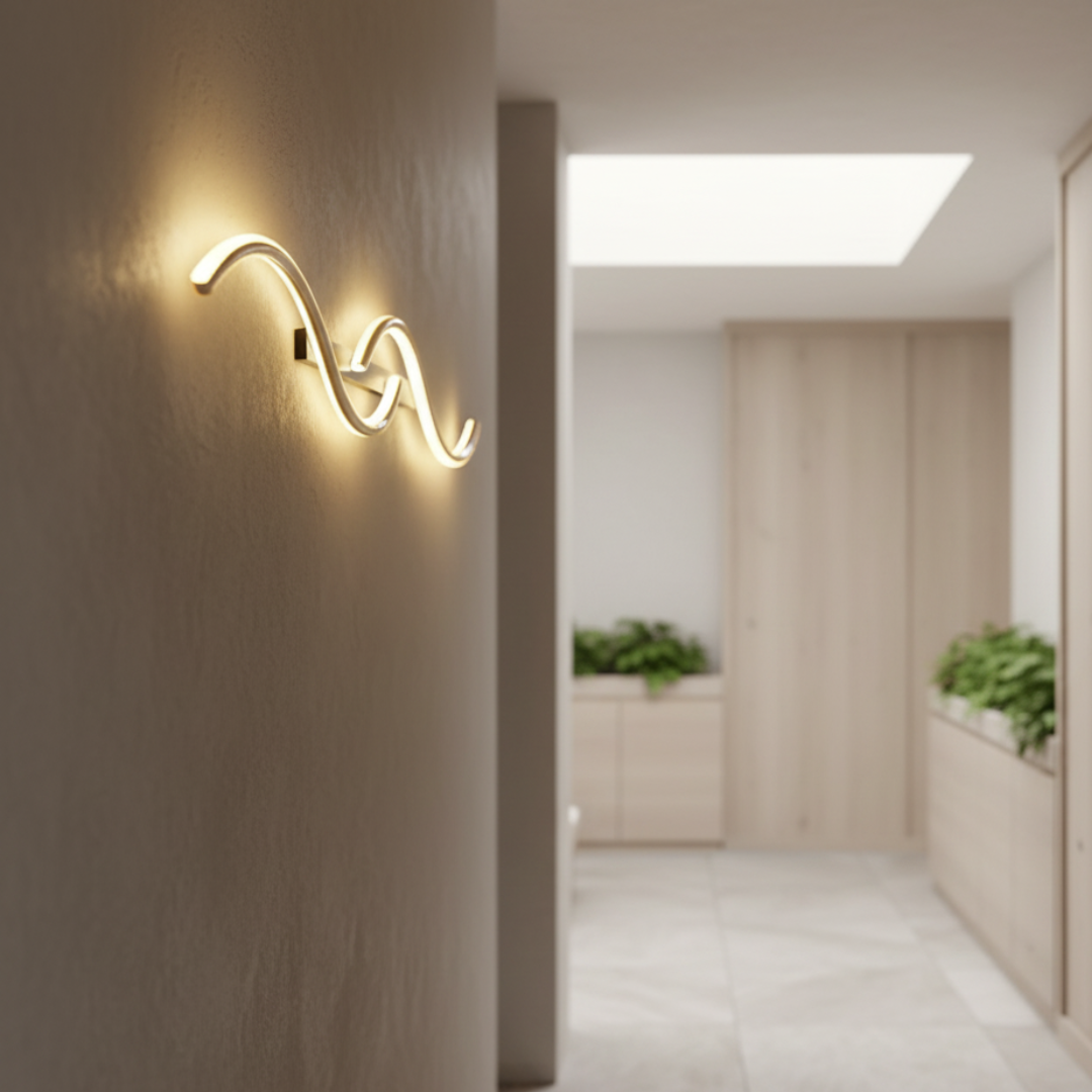 Applique Murale LED Élégante - Appliques Murales Modernes en Aluminium pour Intérieurs Stylés