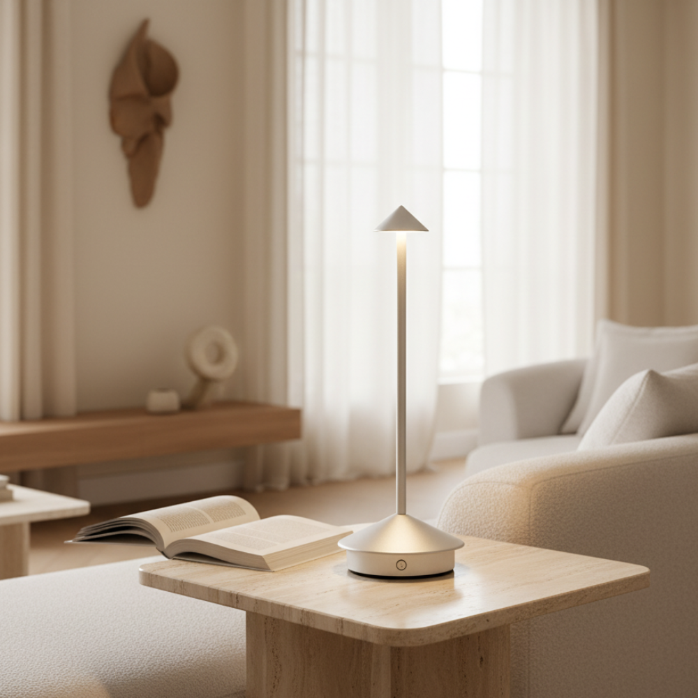 Lampe de Table Sans Fil Minimaliste Moderne avec Dimming Tactile