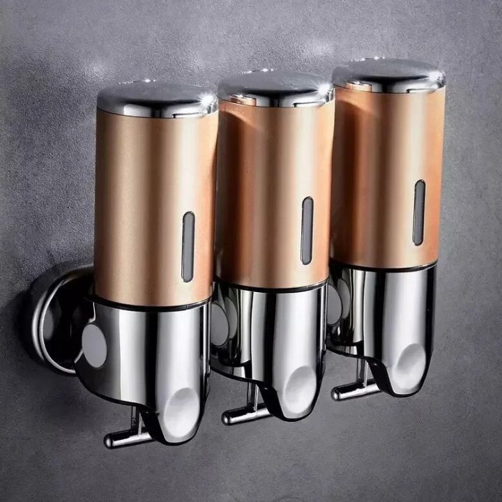 Distributeur de savon mural | Acier inoxydable & ABS | Design moderne | Gain de place & Rechargeable