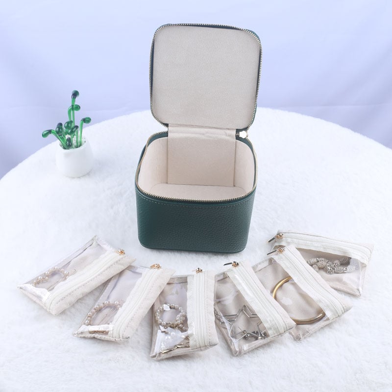 JewelVault™ | Organisateur de bijoux portable avec poches zippées