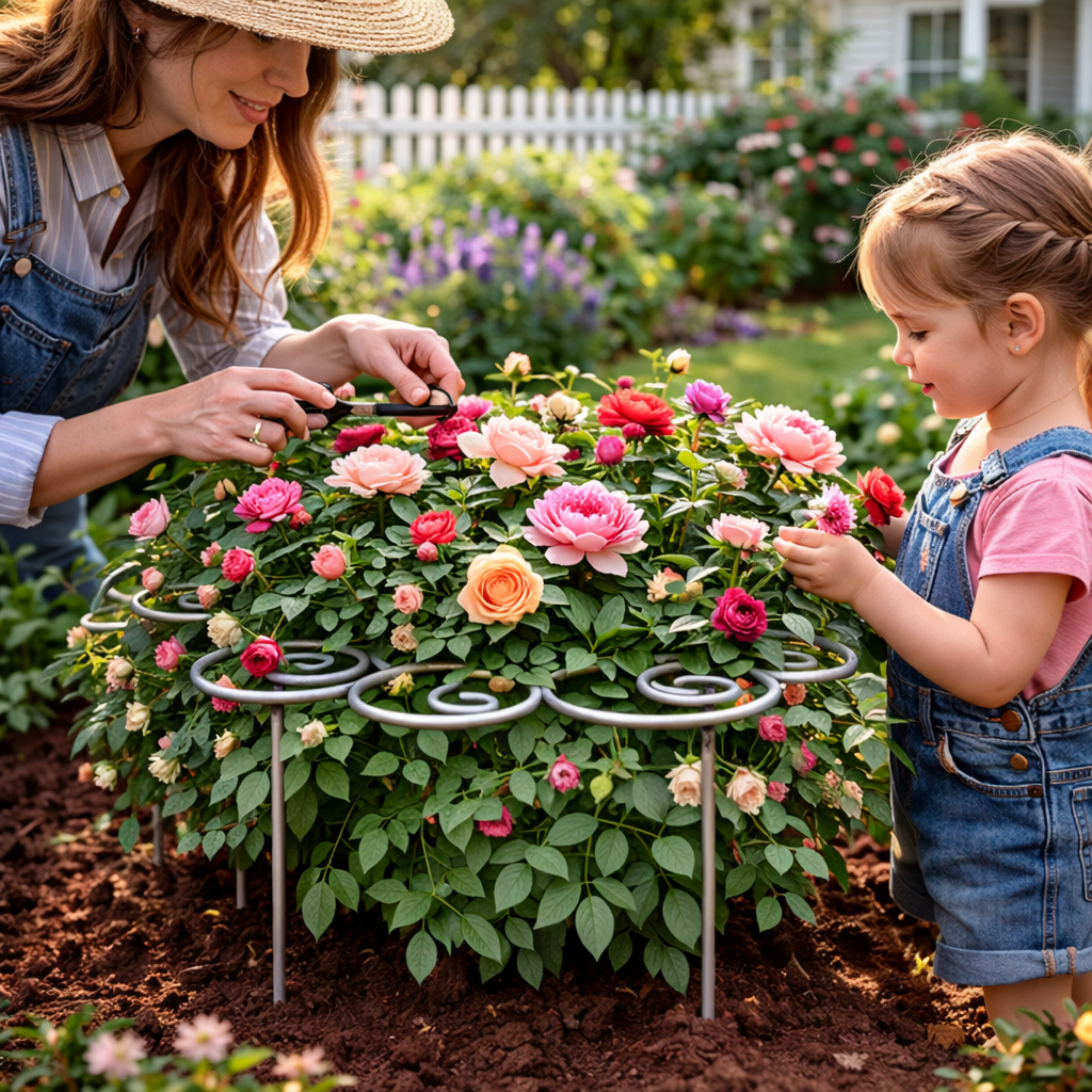 BloomSupport™ | Support de plantes discret pour des fleurs droites et saines