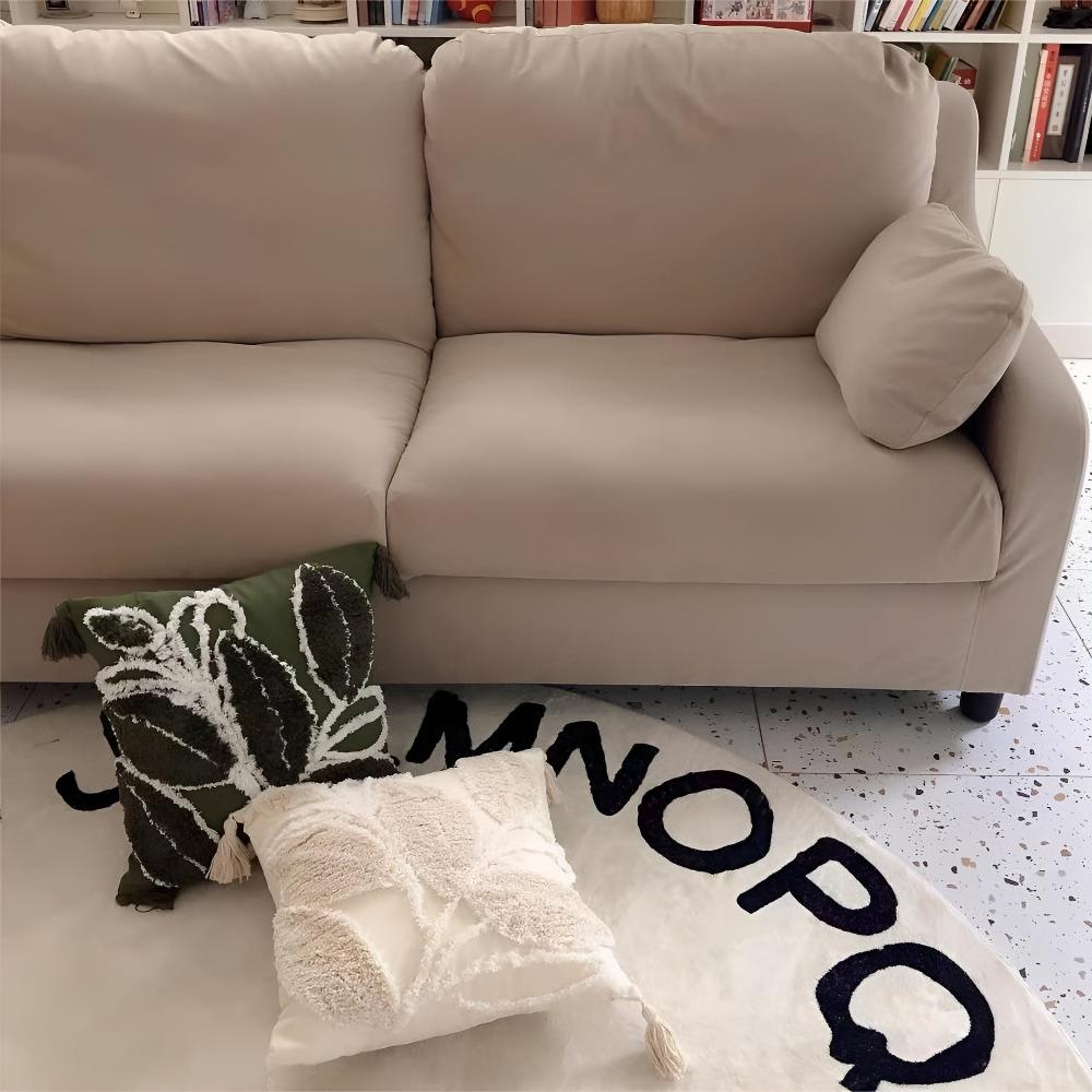 Housse de Coussin en Velours avec Frange