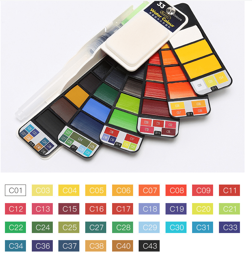Creativo™ | Ensemble de Aquarelle Ensemble de voyage pratique pour aquarelle