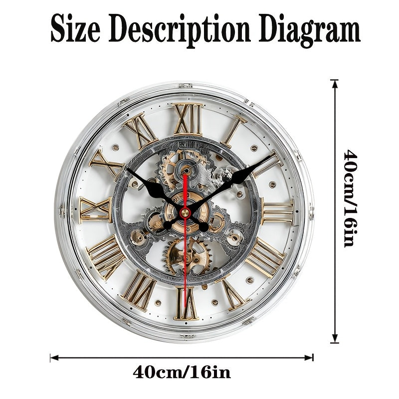 HORLOGE GEARWOOD – Horloge murale mécanique vintage 2D