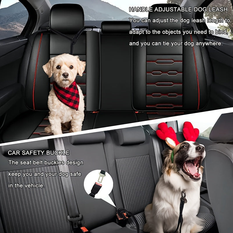 Laisse à Bungee Réglable pour Chiens – Amortissante et Réfléchissante pour Grands Chiens