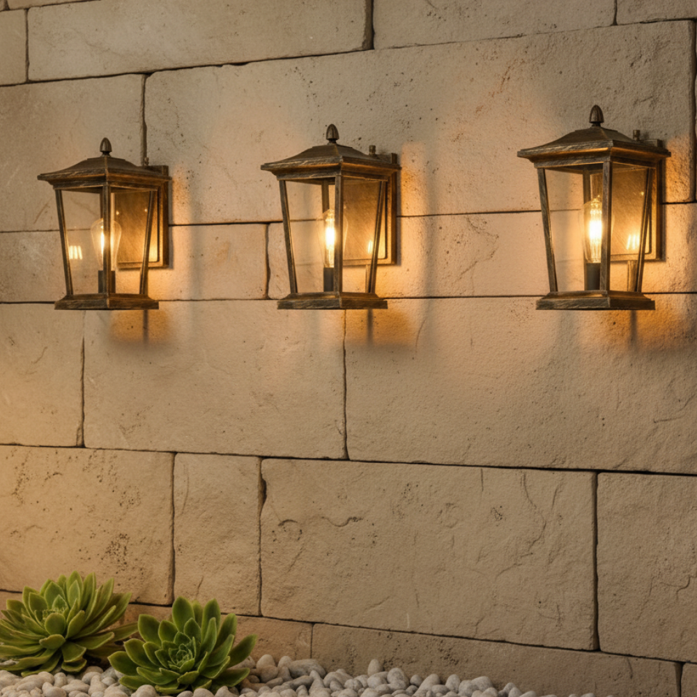 Applique Murale Extérieure Industrielle - Applique Murale LED en Aluminium Étanche pour Patio ou Porche