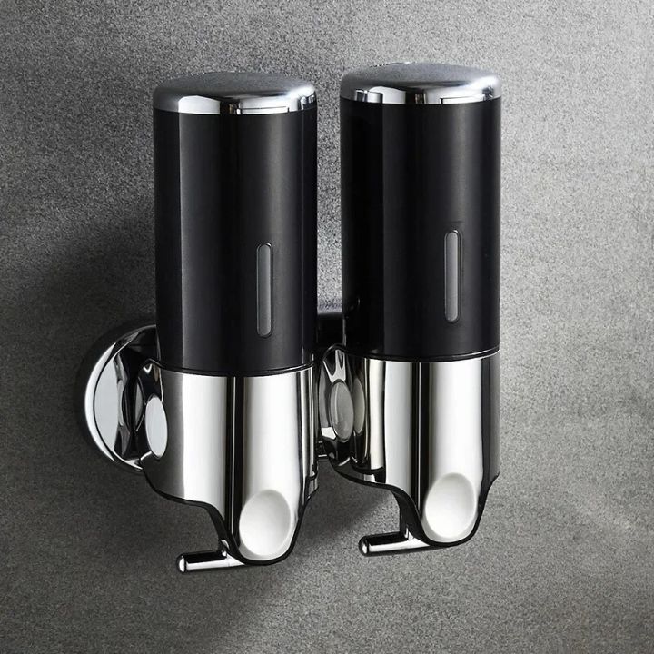 Distributeur de savon mural | Acier inoxydable & ABS | Design moderne | Gain de place & Rechargeable