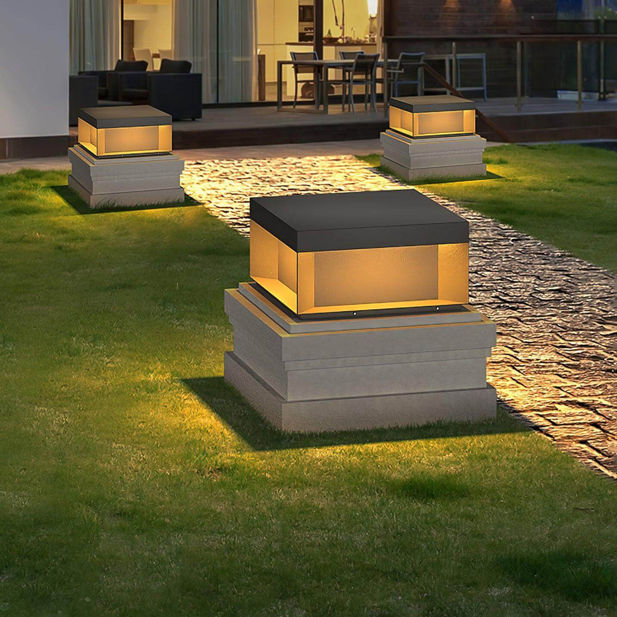 Lampe de Poste Solaire d'Extérieur - Étanche IP65