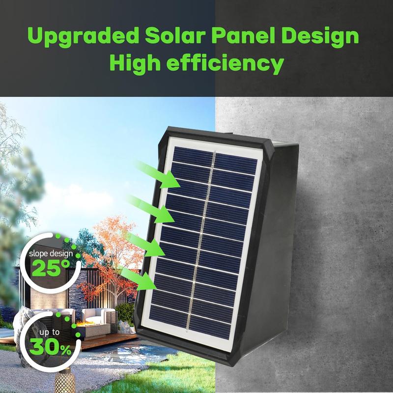 BrightRay – Lampes murales solaires à 4 LED pour l'extérieur