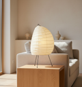 Lampe de Table Akari Washi - Lampe de Chevet Élégante avec Lumière Ambiante Douce