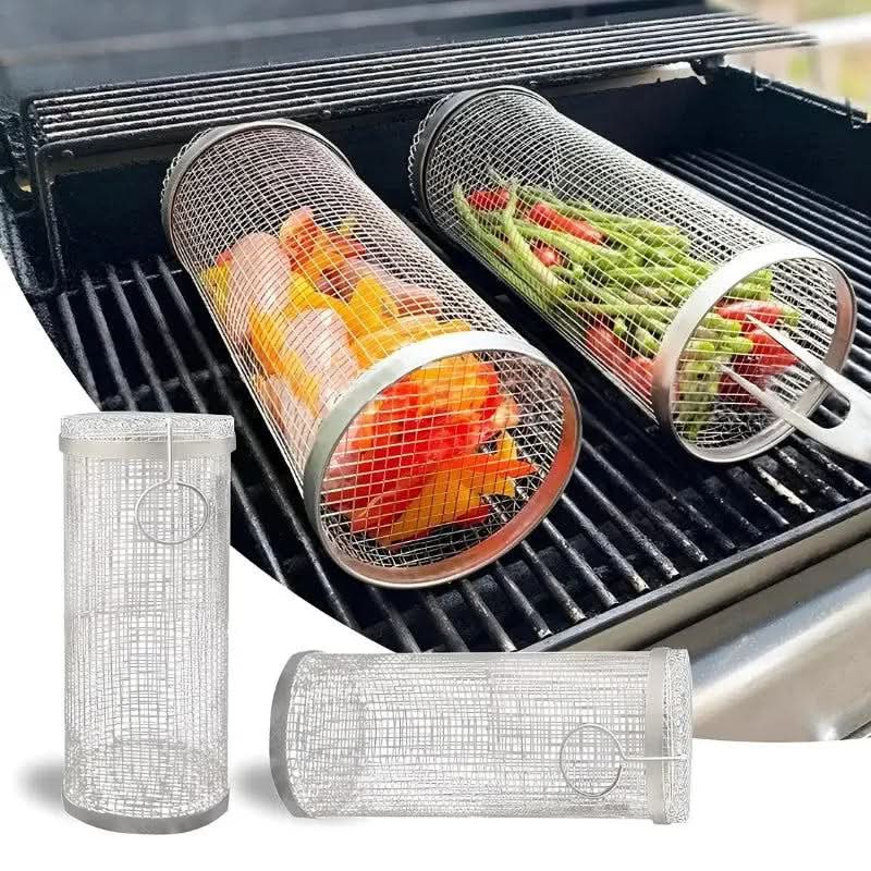 Panier de grill rotatif pour une cuisson uniforme sans effort