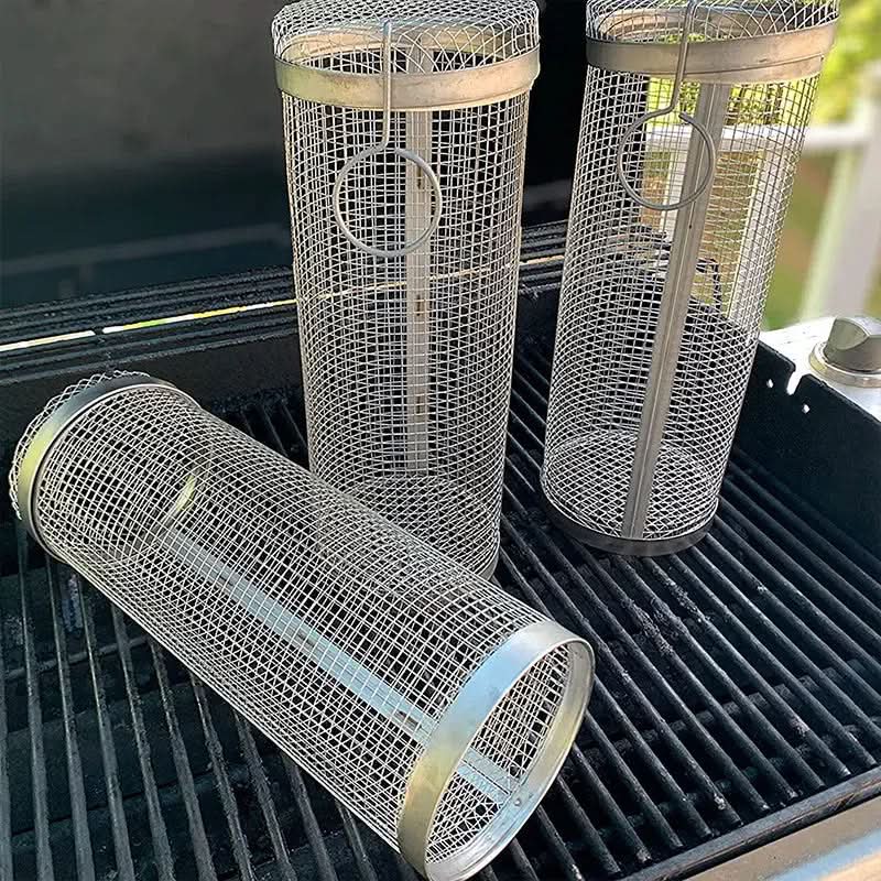 Panier de grill rotatif pour une cuisson uniforme sans effort