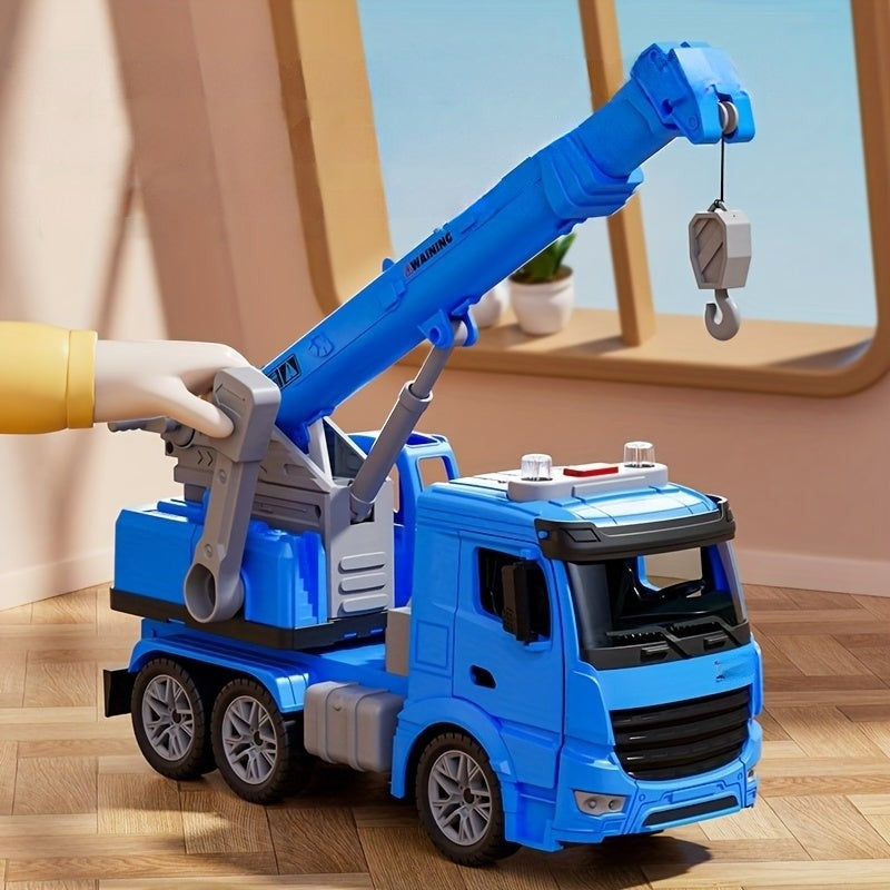 Jouet Camion-Grue avec Mouvements et Sons Réalistes
