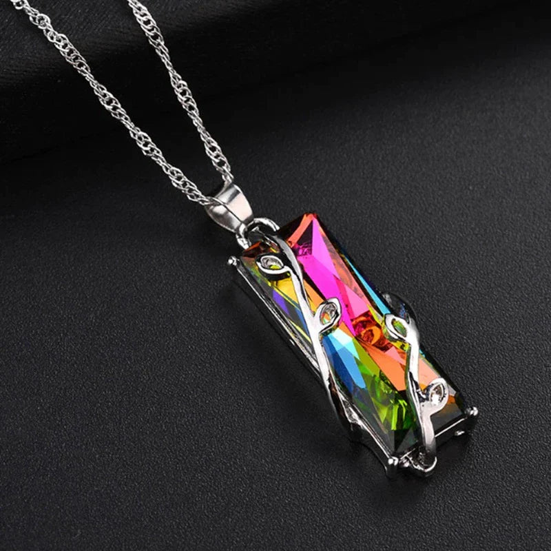 Collier Arbre de Vie en Pierre Arc-en-Ciel™ | 1+1 GRATUIT