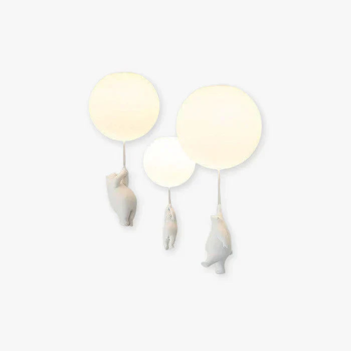 Lampe de Plafond Enfant avec Ours et Ballon - CloudBear