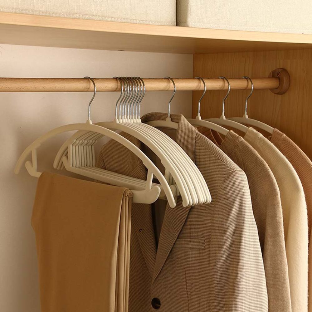 Cintres Courbés Antidérapants | Lot de 10