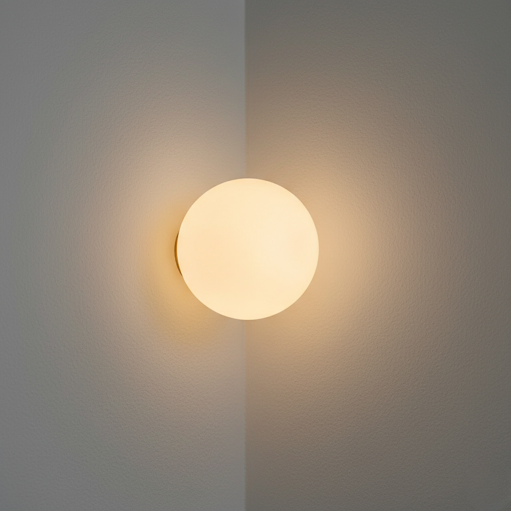Applique Murale Solstice - Applique en Verre Givré Moderne pour Intérieurs Minimalistes