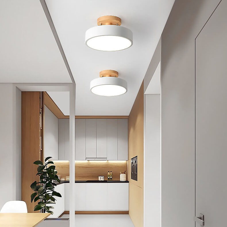 Skanto LED Plafonnier Rond | Design Nordique | Montage Semi-Encastré | Éclairage Intérieur Économique
